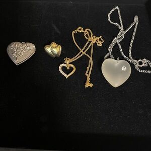 Heart Pendant Necklace lot